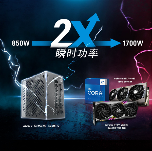 高端CPU、显卡需要多大电源？微星科普：三“9”齐全至少1000W