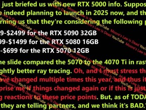 RTX 50系列顯卡售價曝光，5090型號或定價1999~2499美元？