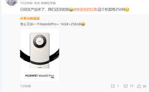 华为Mate60 Pro+新动向：16GB+256GB版，价格更亲民？