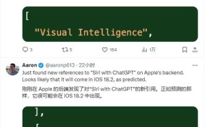 iOS 18.2 Beta曝光：Siri将支持ChatGPT，还有视觉智能新体验？