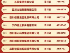 2024中国民营企业500强揭晓，四川哪些企业上榜了？