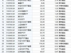 10月17日ETF大受欢迎！国泰、平安中证A500获巨额申购