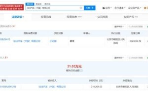 法拉第未来国内公司遭限消，此前强制执行超31万
