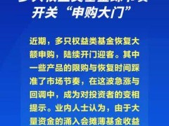 多只权益类基金踩节奏开关“申购大门”