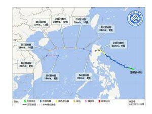 “潭美”10月24日傍晚移入南海 海南島將迎較強(qiáng)風(fēng)雨天氣