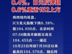 美元指数周四跌约0.4%，日元反弹超0.6%重返152上方