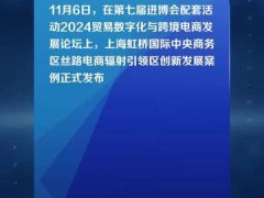 上海虹桥“丝路电商”行动计划落地率达90%