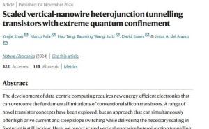 麻省理工团队突破限制，研发出全新纳米级3D晶体管，垂直纳米线结构引领未来！