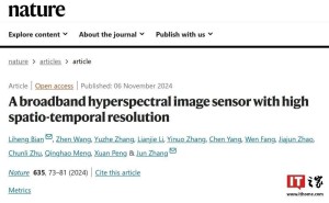 北京理工大学团队打破国际技术壁垒，首创百通道百万像素高光谱成像器件