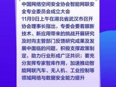 中国网络空间安全协会智能网联安全专业委员会在武汉成立