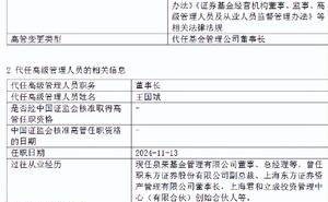 泉果基金董事长任莉暂不能履职，总经理王国斌接棒，背后原因成谜！