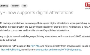 PyPI新功能上线：数字认证保障软件包安全，轻松验证真伪