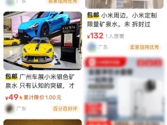 小米車展定制水成二手香餑餑，兩瓶竟標價132元？