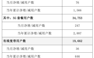 中国电信2024年10月5G用户再增247万，总用户数突破3.48亿