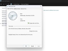 Win11 24H2 更新出BUG，非管理员用户时区切换功能受限！