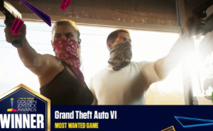 《GTA6》夺得金摇杆最受期待游戏奖，R星代表致谢玩家