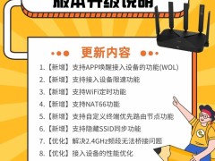 中興AX1500系列路由器新功能上線，V1.0.0.2B4.8000更新帶來多項(xiàng)升級！