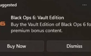 微软Win11通知变广告平台，力推《使命召唤》遭吐槽