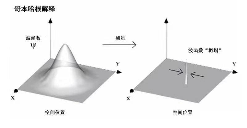 波函数坍缩示意图