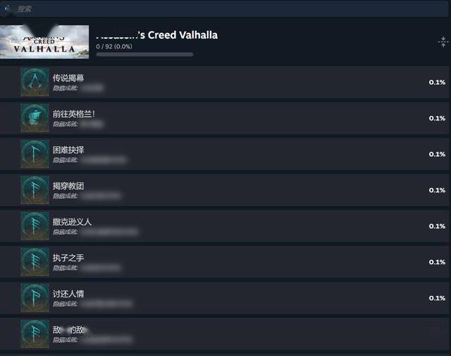 刺客信条：英灵殿Steam成就