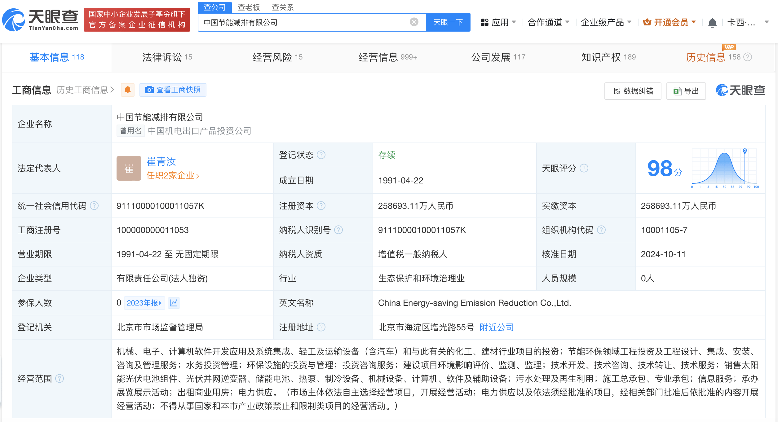 中国节能减排有限公司业务领域