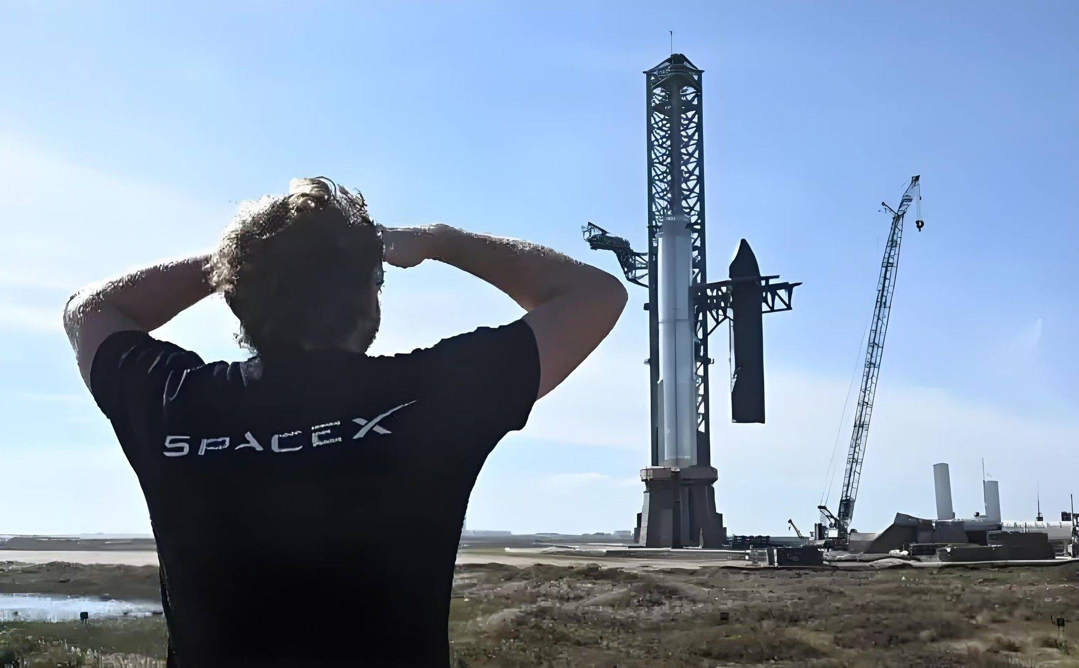 SpaceX星舰回收现场