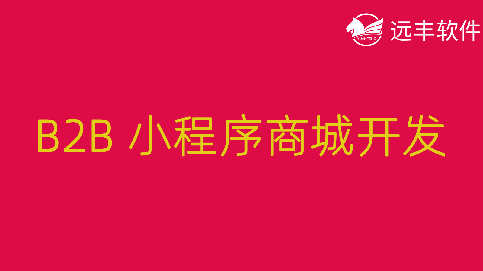 B2B小程序商城示意图