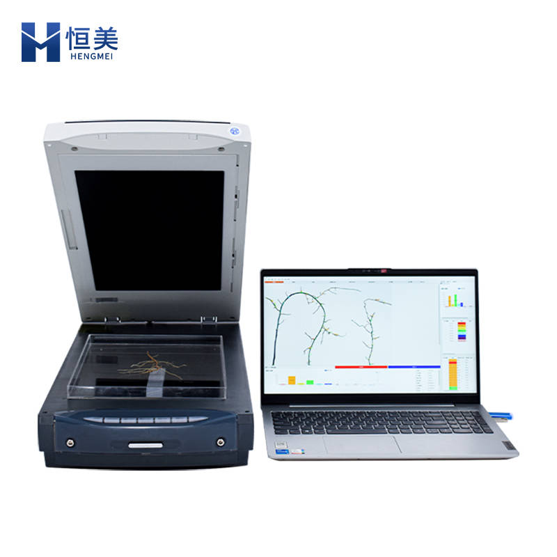 植物根系扫描系统工作示意图