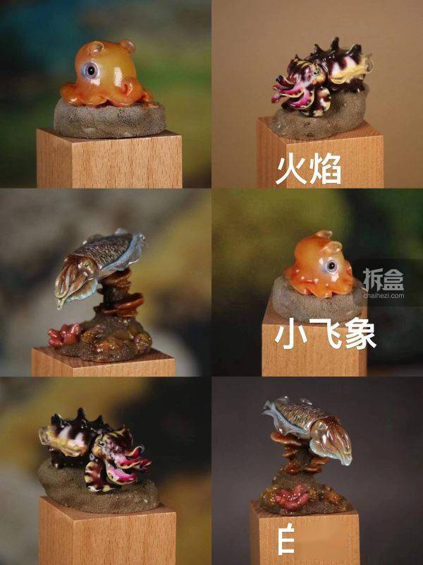 海底生物系列玩具展示