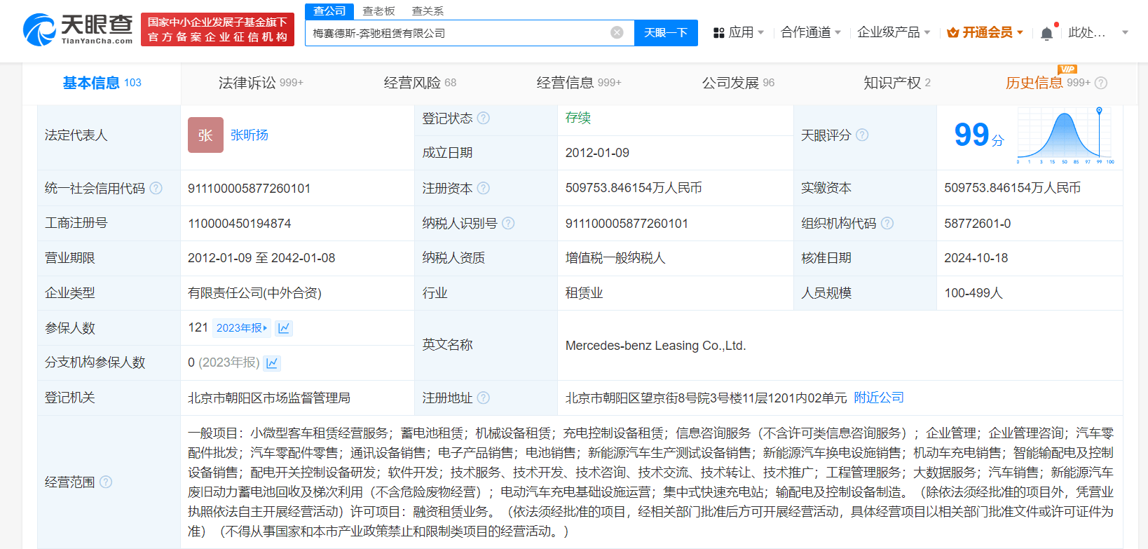 梅赛德斯-奔驰租赁有限公司业务场景图