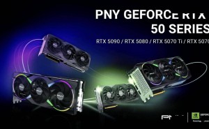 PNY RTX 50系列显卡亮相CES，全系标配三风扇散热系统