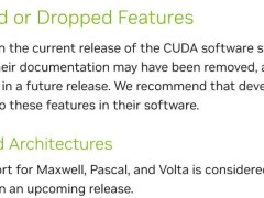 英伟达宣布：Maxwell、Pascal、Volta架构GPU CUDA支持即将冻结