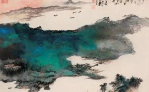 张大千泼彩山水画：以色彩为笔，绘山水之魂，展东方神韵！