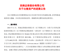 西南证券海外剥离路坎坷：西证国际证券出售遭悔约，损失两千七百万