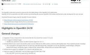 OpenWrt 24.10稳定版出炉：Wi-Fi 6升级，初探Wi-Fi 7新领域