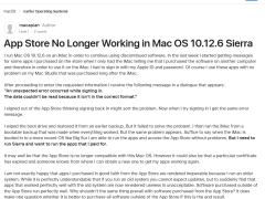 蘋果Mac應用商店故障：老版本macOS用戶遭遇下載更新難題