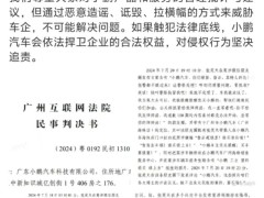 小鹏汽车胜诉：张笑天因不实诋毁视频被判道歉赔偿