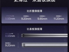 OPPO Find N5刷新纪录！折叠屏手机厚度首次迈入8.93毫米新纪元