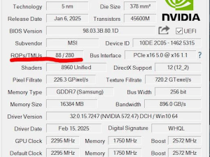 RTX 50系显卡ROP单元缺失，性能损失实测最高达11%？