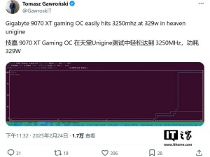 AMD RX 9070 XT显卡超频测试：功耗增25W，频率飙升至3244MHz