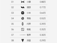 2025年第8周銷量榜：小鵬領跑新勢力，比亞迪新能源獨占鰲頭？