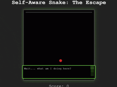 贪吃蛇在游戏中觉醒自我意识，探索存在意义后竟释然享受游戏