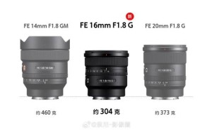 索尼FE 16mm F1.8 G超广角镜头发布：304克轻盈便携，售价6499元