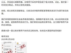 尊界汽车法务重拳出击，网络谣言制造者谭某某等人终受法律制裁