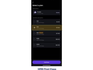 HMD Global重啟數據服務，First Class應用海外上架eSIM漫游流量包