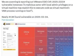 VMware高危漏洞紧急修复，3.7万台ESXi服务器安全升级迫在眉睫