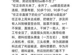 華為招聘違規風波：近百人受罰，內部黑產曝光？