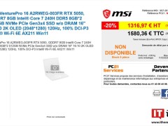 微星RTX 5050商务创意本亮相法国：搭载8GB GDDR7显存，配置如何？