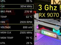 AMD RX 9070 XT超频实战：游戏性能力压英伟达RTX 5080？