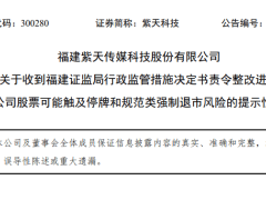 紫天科技陷退市危机：多次拒阻监管，财务造假重大诉讼未披露